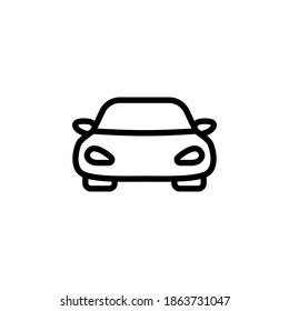 Car icon symbol vector on white background