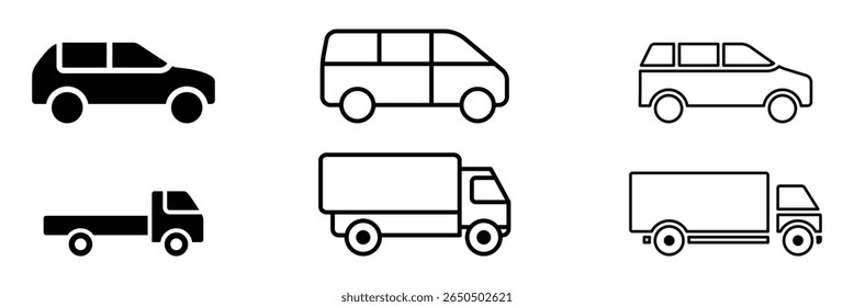 Car icon, car symbol. Car view from side. Vehicle icon, vehicle or automobile icon flat vector for apps and websites