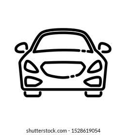 Car icon template color editable, Car symbol vector sign isolated on white background illustration for graphic and web design