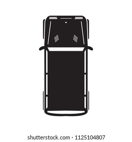 Car icon top view. SUV icon. Vector.