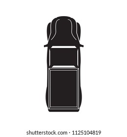Car icon top view. SUV icon. Vector.