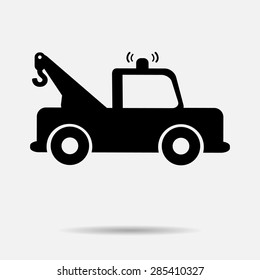   Car icon tow car vector illustration
