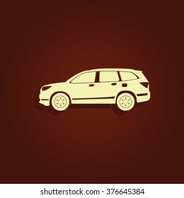 Car icon. Transport illustration.