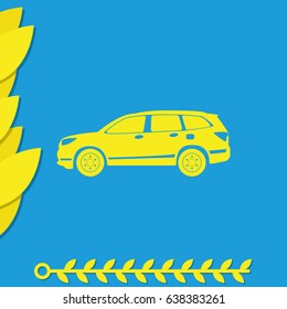 Car icon. Transport illustration.