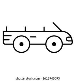 car icon transport or vehicles vector illustration lineal
