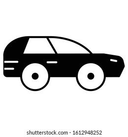 car icon transport or vehicles vector illustration fill