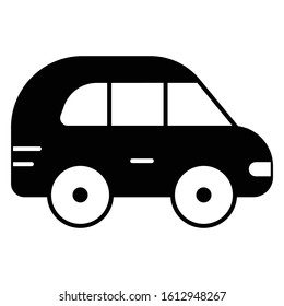 car icon transport or vehicles vector illustration fill