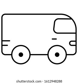 car icon transport or vehicles vector illustration lineal
