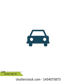 car icon transportation symbol vector logo element