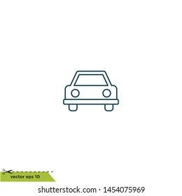 car icon transportation symbol vector logo element