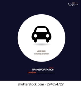 Car icon. Transportation icon. Vector illustration.             


