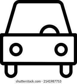 Car Icon, Travel Sign And Symbol Isolated On White Background.