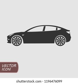 Car icon in trendy flat style. Vector illustration.