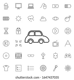 car icon. Universal set of web for website design and development, app development