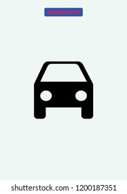 Car icon, Vector