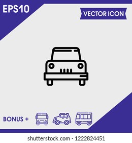 Car icon vector