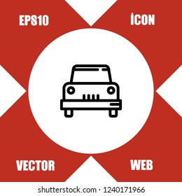 Car icon vector