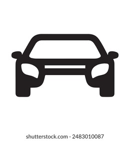 Car Icon vector art illustration.