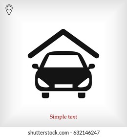 car icon, vector best flat icon, EPS