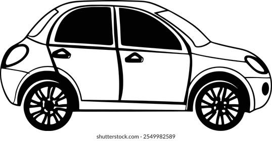 Car Icon Vector black car icon- vector illustration