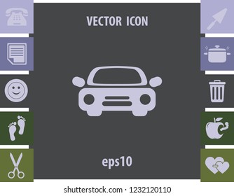 Car icon, vector design element