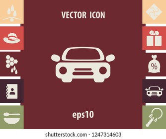 Car icon, vector design element