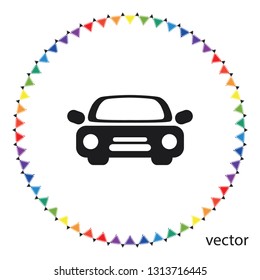 Car icon, vector design element