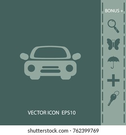 Car icon, vector design element