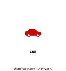 car icon. car vector design. sign design. red color