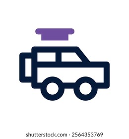 car icon. vector dual tone icon for your website, mobile, presentation, and logo design.