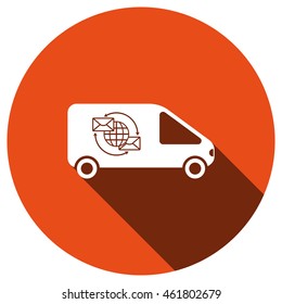 Car Icon, vector, icon flat