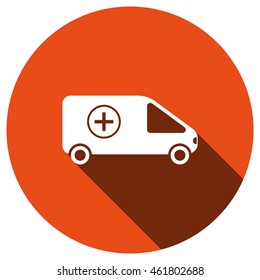 Car Icon, vector, icon flat