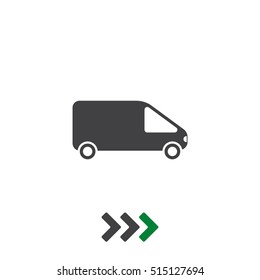 Car Icon Vector flat design style