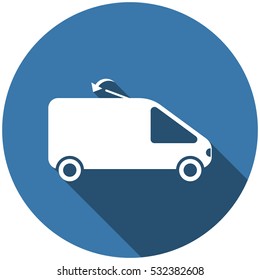 Car Icon Vector flat design style