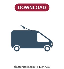 Car Icon Vector flat design style