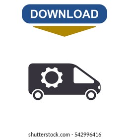 Car Icon Vector flat design style