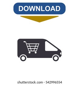 Car Icon Vector flat design style