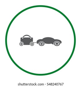 Car Icon Vector flat design style