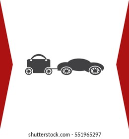 Car Icon Vector flat design style