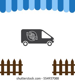Car Icon Vector flat design style