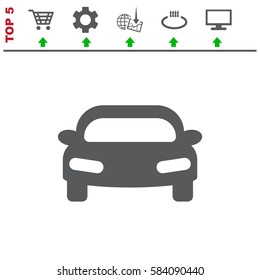 Car Icon Vector flat design style
