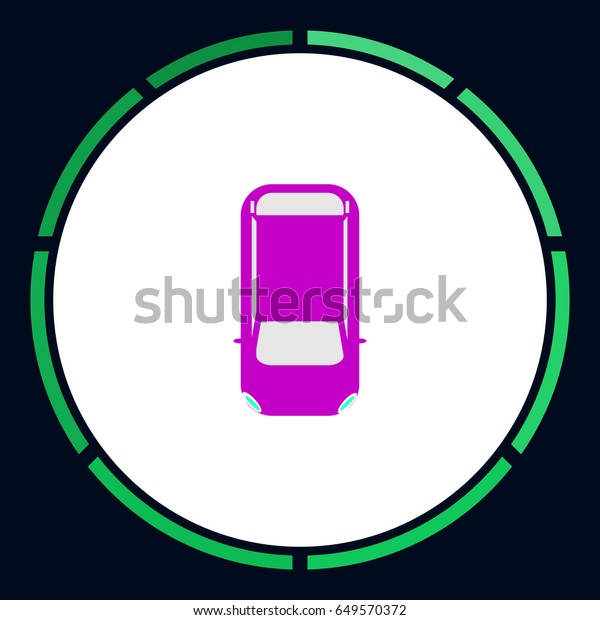 Car Icon Vector. Flat simple\
pictogram on white background. Illustration symbol\
color