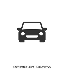 Car Icon Vector. Front car symbol illustration