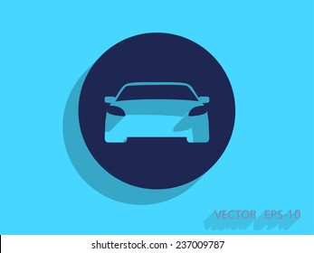 Icono del coche, ilustración del vector