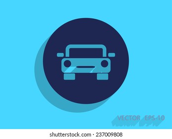 Car icon, vector illustration
