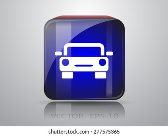 Icono del coche, ilustración del vector