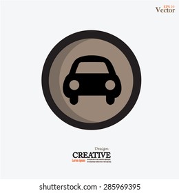 Car .car icon. Vector illustration.    