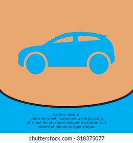 Car icon. Vector illustration