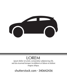 Car icon. Vector illustration