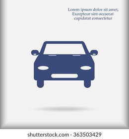 Car icon, vector illustration